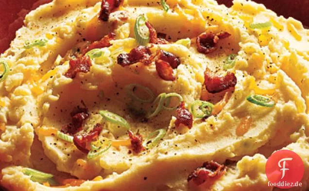 Speck und Cheddar Kartoffelpüree
