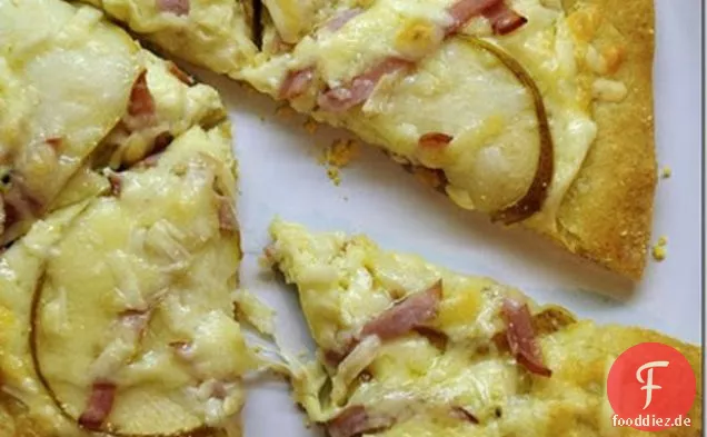 Birnen Und Speck-Quinoa-Pizza