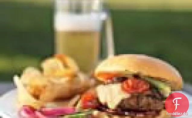 Speck-Pilz-Cheeseburger