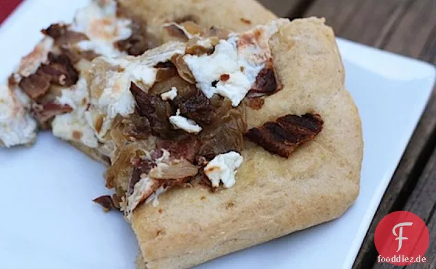 Feta-Speck-Pizza