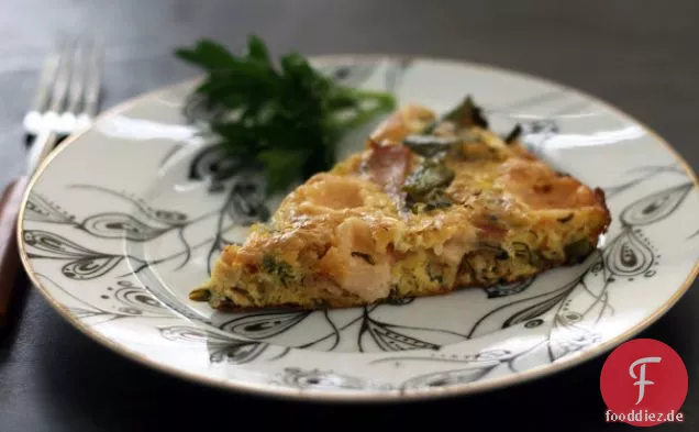 Broccolini Kanadischer Speck Frittata