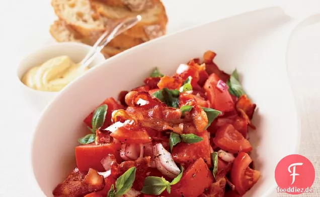Speck und Tomatensalat