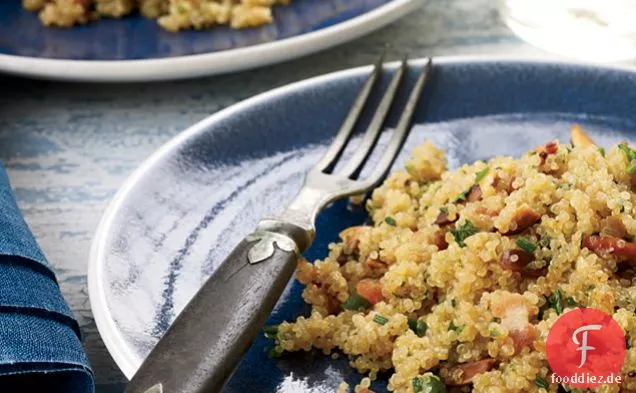 Speck-Quinoa mit Mandeln und Kräutern