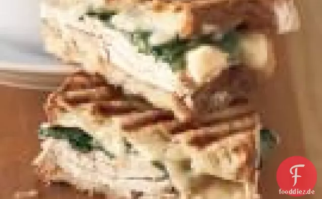 Truthahn und Rucola Panini mit Gruyère