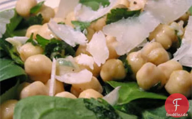Abendessen heute Abend: Marinierter Kichererbsensalat