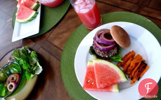 Blauschimmelkäse-Balsamico-Burger