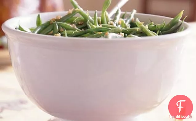 Grüne Bohnen mit Speck-Balsamico-Vinaigrette