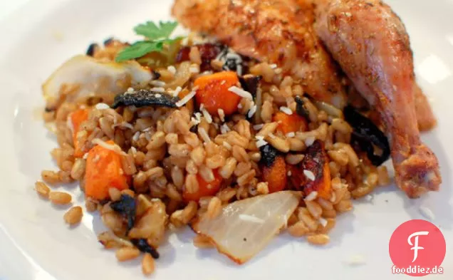 Farro Mit Geröstetem Gemüse Und Balsamico-Essig