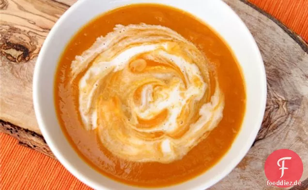Cremlose Creme von Karottensuppe