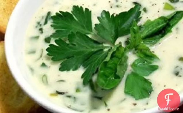 Creme von Kräutersuppe