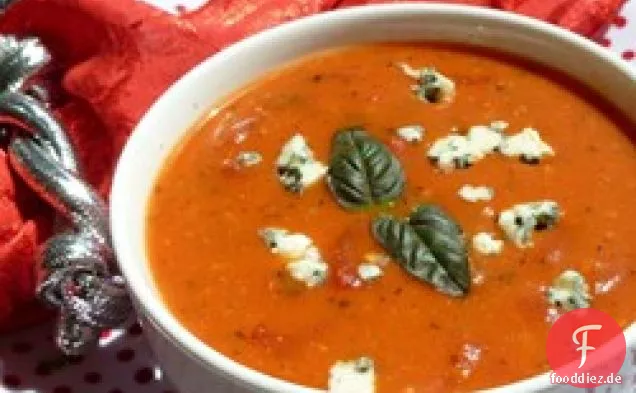 Creme von Tomaten Gorgonzola Suppe