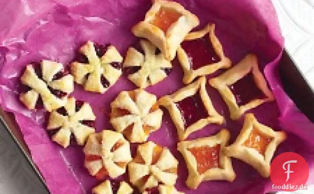 Marmelade gefüllte Frischkäse-Kekse