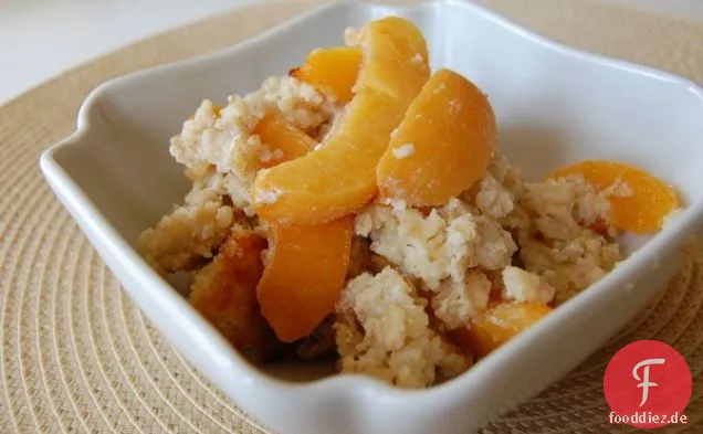 Pfirsiche und Sahne Haferflocken Rezept