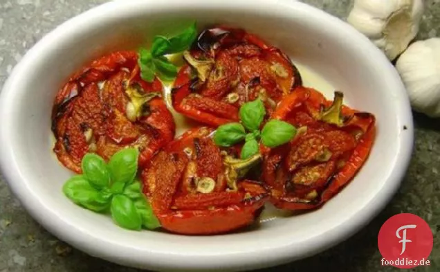 Geröstete rote Paprika