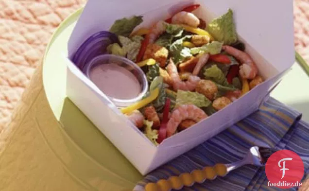 Südwestliche Garnelen Caesar Salat