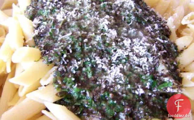 Provenzalische Pasta mit Basilikum und Sardellen