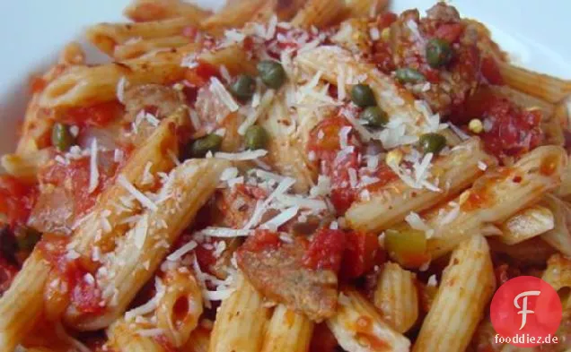 Italienische Wurst Puttanesca