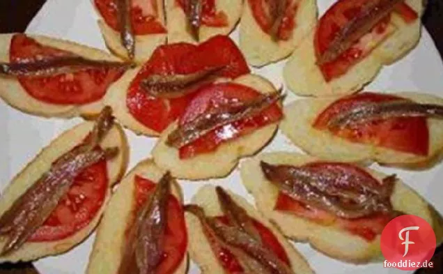 Canapes de Anchoa (Sardellen-Canapes)
