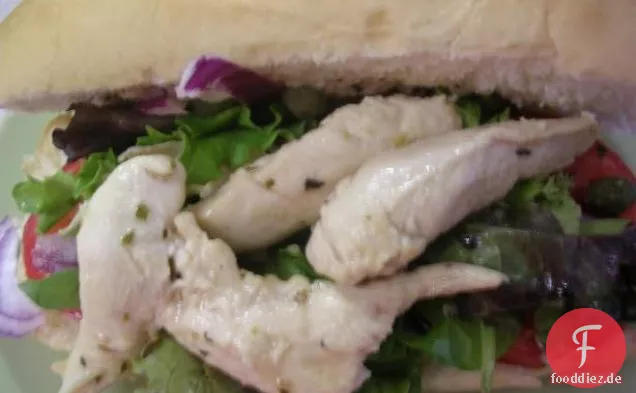 Gegrilltes Hähnchen Pan Bagnat