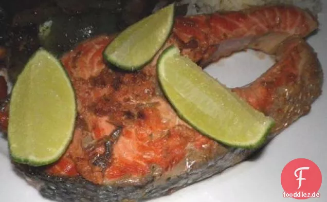 Bass auf einem Brötchen für Einen