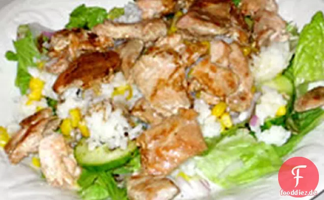 Rauchiger gebratener Lachs
