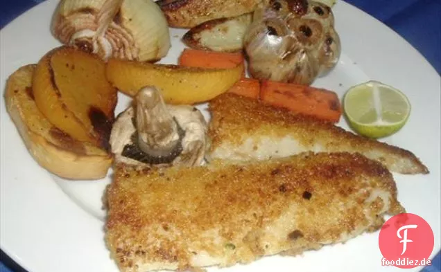 Marinierter und sautierter Fisch