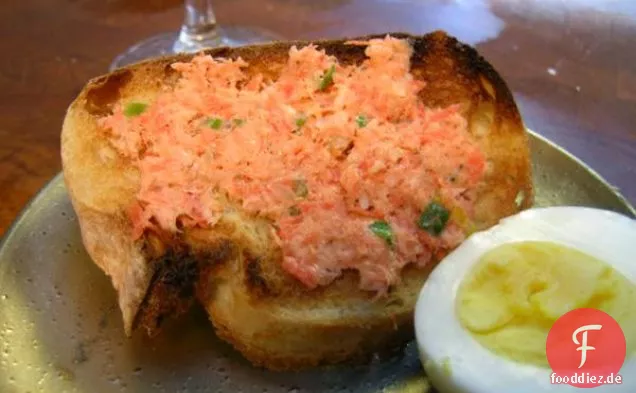 Lachspastete Bruschetta