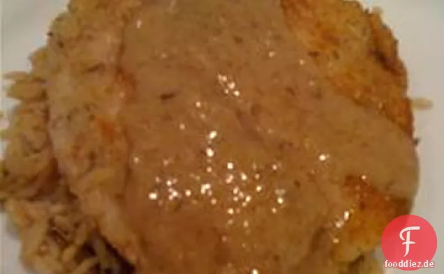 Parmesan Tilapia mit einer Weißweinsauce