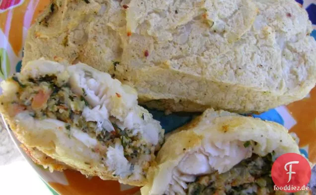 Kartoffel Verkrustete Gefüllte Tilapia