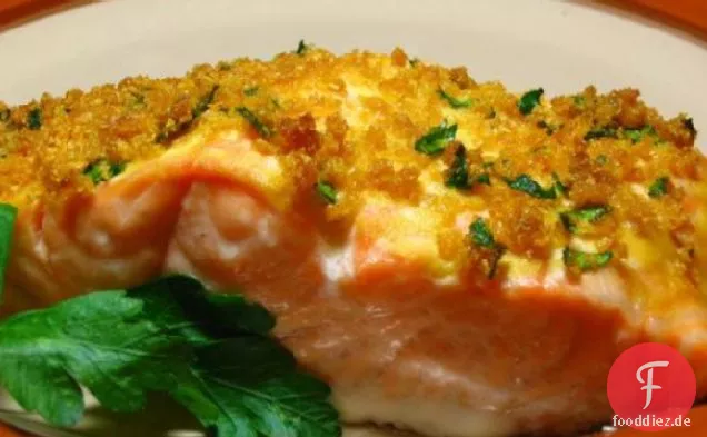 Gebackene Dijon-Lachs