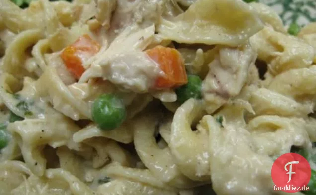 Schnelle und Einfache Herd-Top Thunfisch Nudel Kasserolle