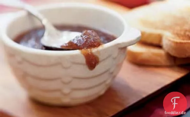 Lachsfilets mit Apfelbutter