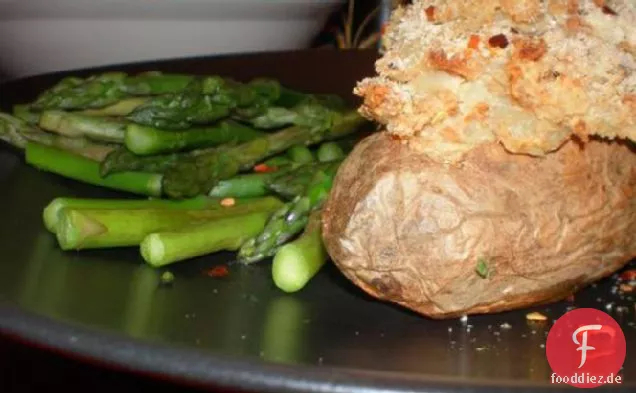 Gebackener Lachs in Kartoffelschalen