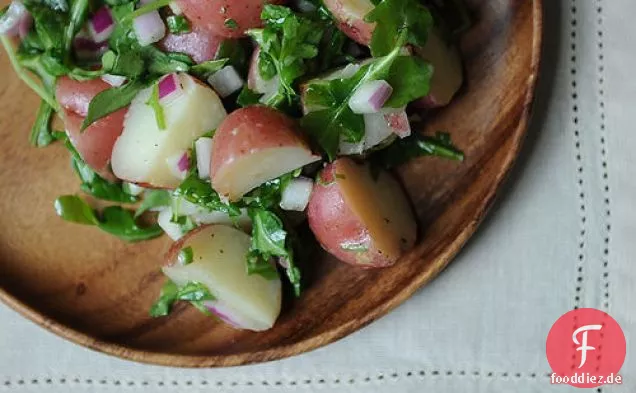 Kartoffelsalat mit Rucola und Dijon Vinaigrette