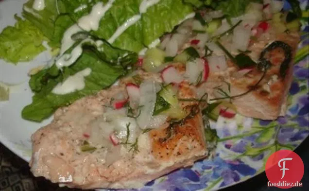 Ofen Gekochter Lachs a La Paige (Rachael Ray)