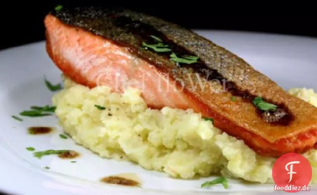 Lachs auf Maische Berg