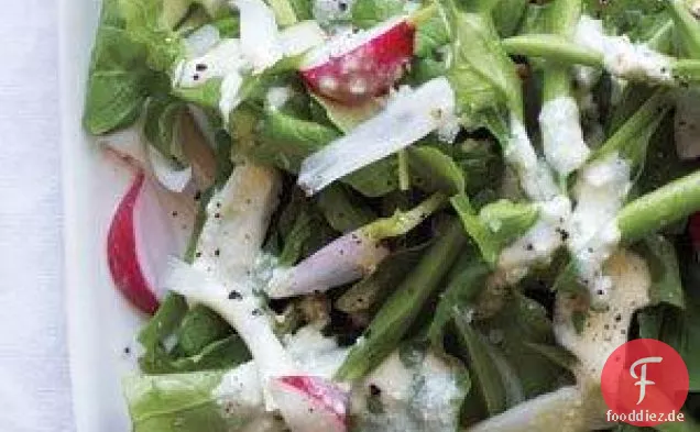 Rucola Salat Mit Grünen Bohnen Und Radieschen Rezept