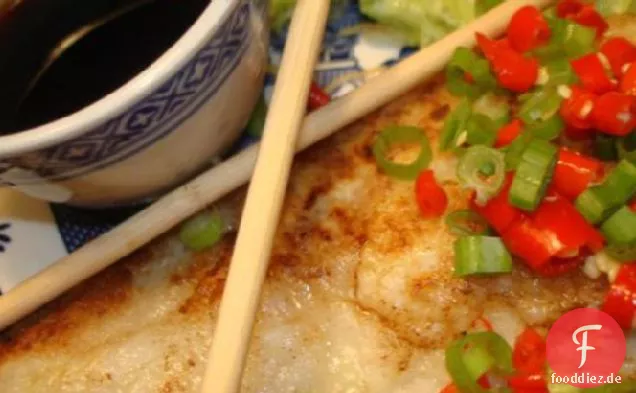 Gebratener Kabeljau mit asiatischem Dressing