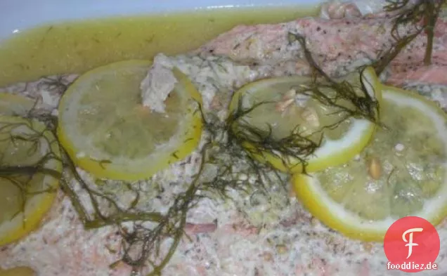 Schottischer Lachs mit Kräuterbutter