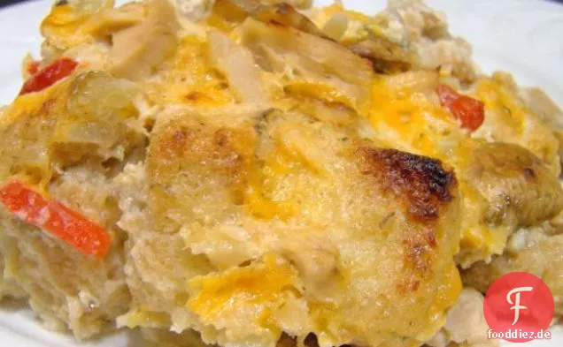 Machen Sie es kitschig Thunfisch backen
