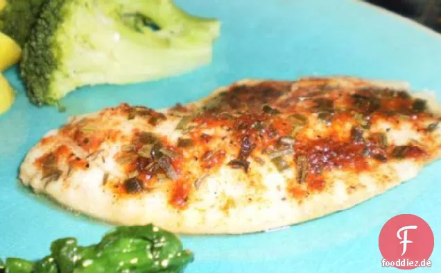 Schöner Kalk gebackener Fisch