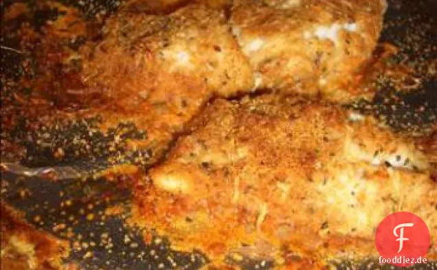 Gebackene Parmesan-Fisch