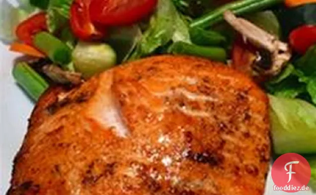 Melt-in-Your-Mund Gebratenem Lachs
