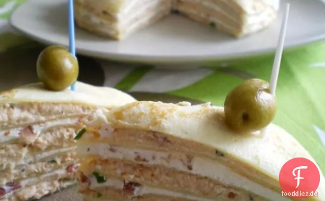 Lachs und Frischkäse Crepe Vorspeisen