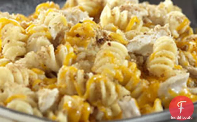 Thunfisch und Pasta, Cheddar Schmelzen