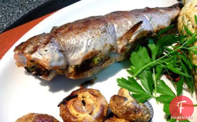 Gegrillte Forelle Florentiner