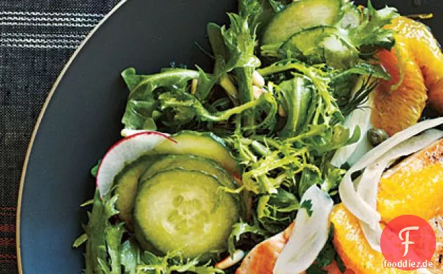 Frisée und Rucola-Salat