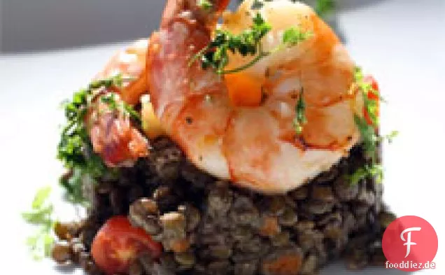 Französisch im Nu: Wassermelone, Rucola, Chevre-Salat