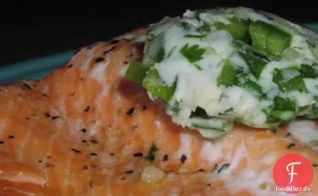 Gegrillter Lachs mit Jalapeno Butter