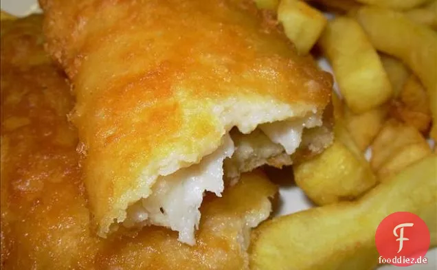 Echte englische Fish and Chips mit Yorkshire Bierteig